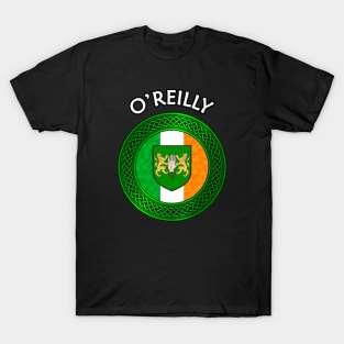 Irish Flag Shamrock Celtic Knot - O'Reilly T-Shirt
